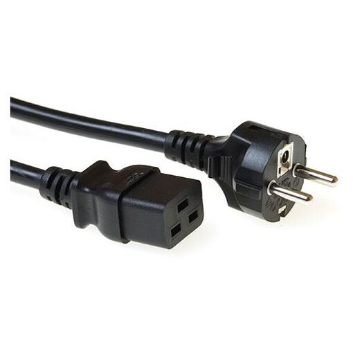 Câble électrique ACT AK5148 Noir 5 m CEE7/7 à Coupleur C19