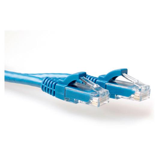 Act Cat6a U/UTP Cable, 0.25m Blue