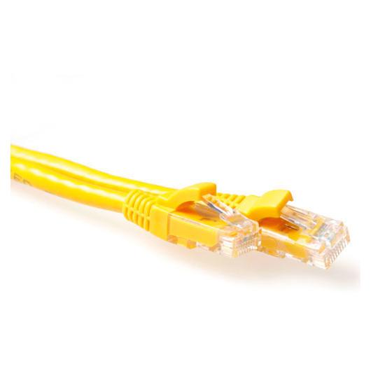 Act Cat6a U/UTP Network Cable, 0.25m, Yellow