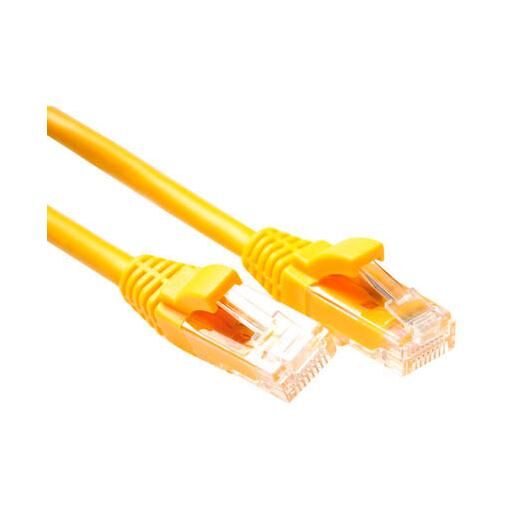 ACT CAT6 UTP Network Cable 0.5m Yellow