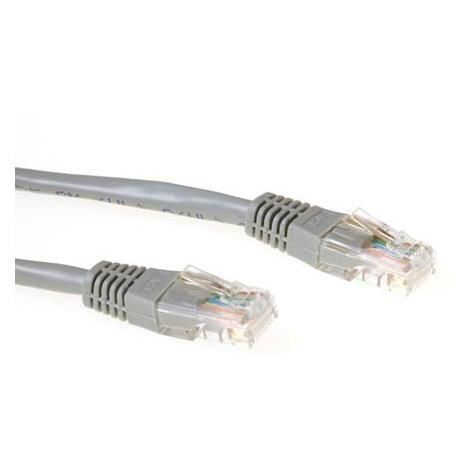 ACT Cat6 Patch Cable, 2m, Gold Plated Connectors, Grey
