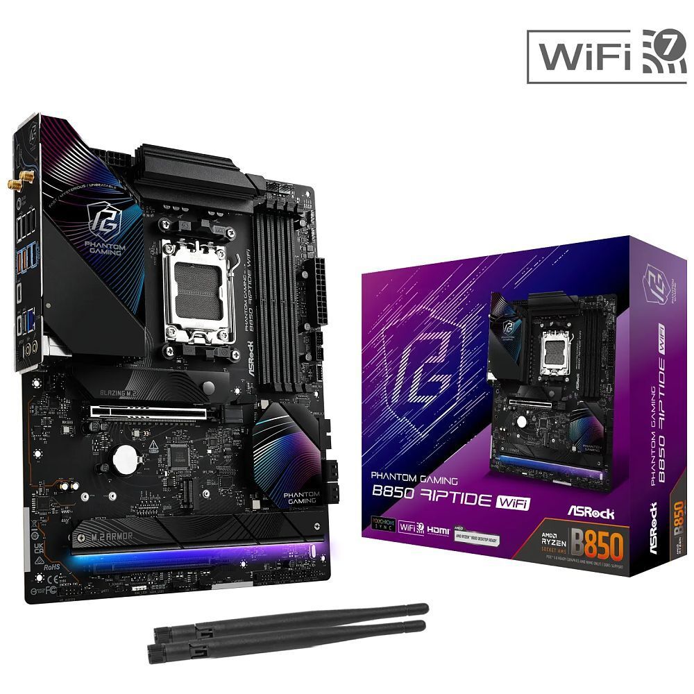 ASRock Phantom Gaming B850 Riptide WiFi con AMD B850