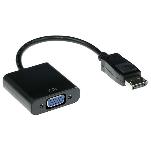 Cable ACT DisplayPort a VGA 0,15 m Negro