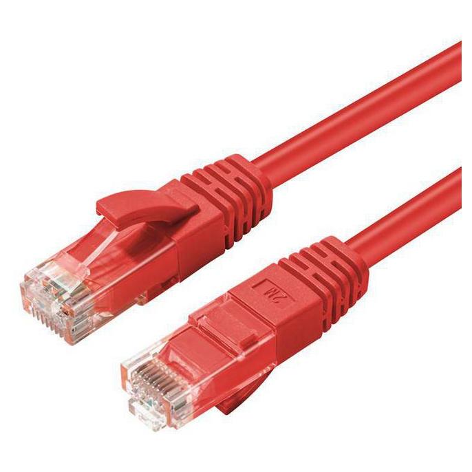 MicroConnect UTP502R 2m Red Cat5e U/UTP Network Cable