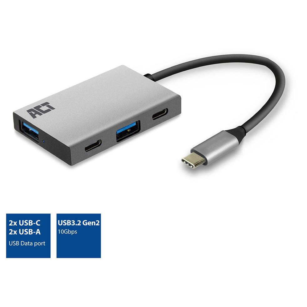 ACT USB-C 3.2 Gen 2 Docking Station (Type-C) - Gray