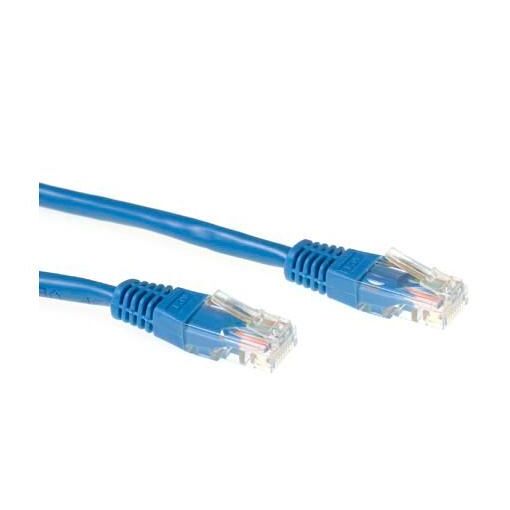 ACT UTP Cat5e Cable, 15ft, Gold Plated Connectors, Blue