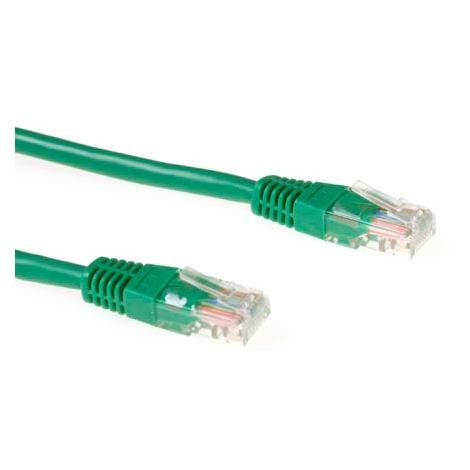 ACT UTP Cat5e Cable, 10m, Gold Plated Connectors, Green