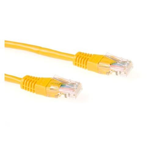 ACT CAT6 Patch Cable, 1m, Gold Plated Connectors, Yellow