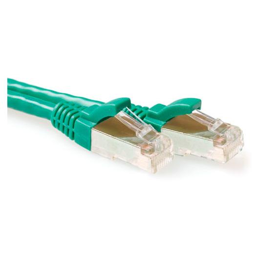 Act Network Cable Green 1m Cat6a S/FTP (S-STP)