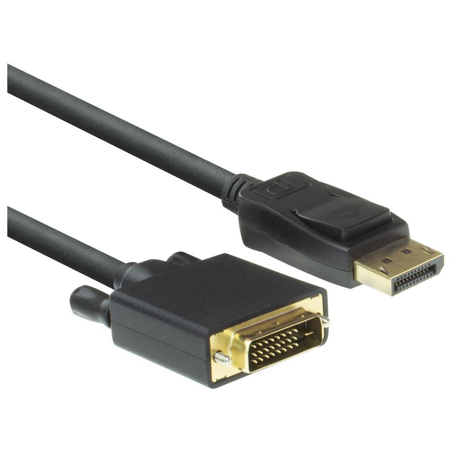 Cable de video ACT DisplayPort a DVI 1,80m Negro