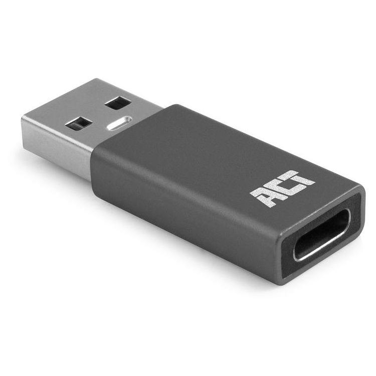 ACT USB-C to USB-A Cable Adapter, Gray