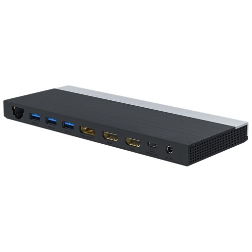 Estación de carga DLH DY-SA5030 con conexión cableada, USB 3.2 Gen 1 (3.1 Gen 1) Tipo C, Negro