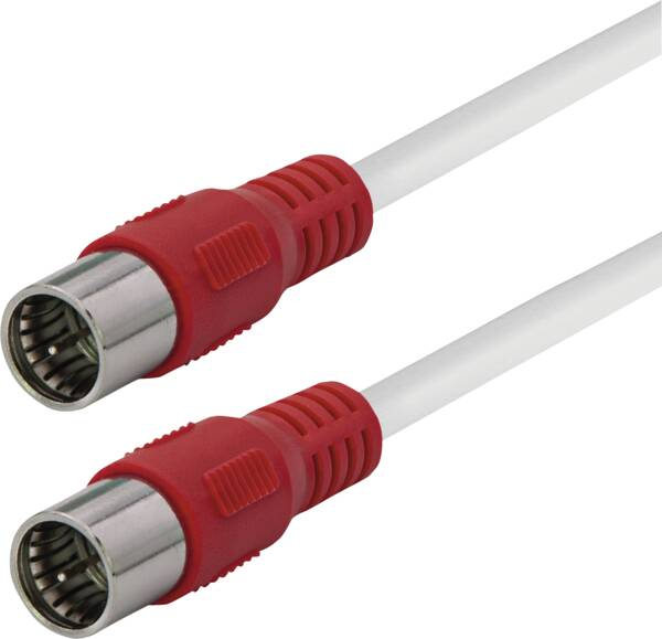 Transmedia 6.0 Coaxial Cable 6m Type F Red and White