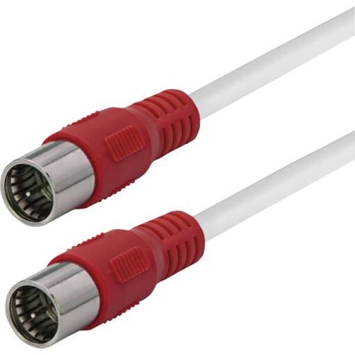 Transmedia FQMS 3.0 Coaxial Cable 3m Type F Red and White