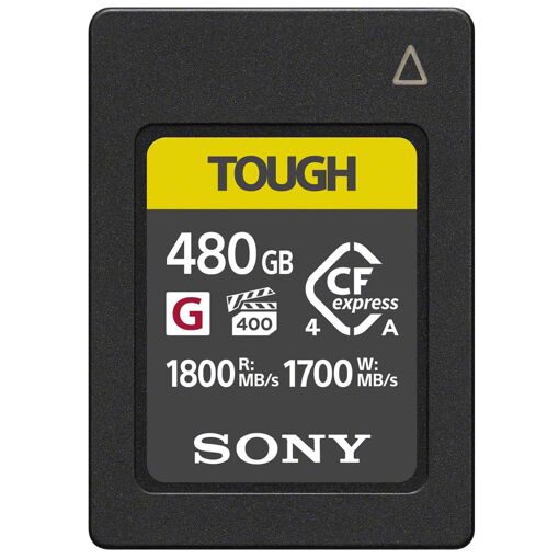 Sony CFexpress Type A Card CEA-G480T, 480GB, Read Speed 1800MB/s Write Speed 1700MB/s