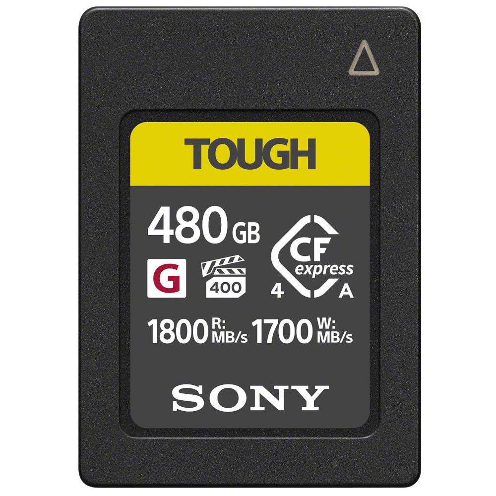 Sony CFexpress Type A Card CEA-G480T, 480GB, Read Speed 1800MB/s Write Speed 1700MB/s