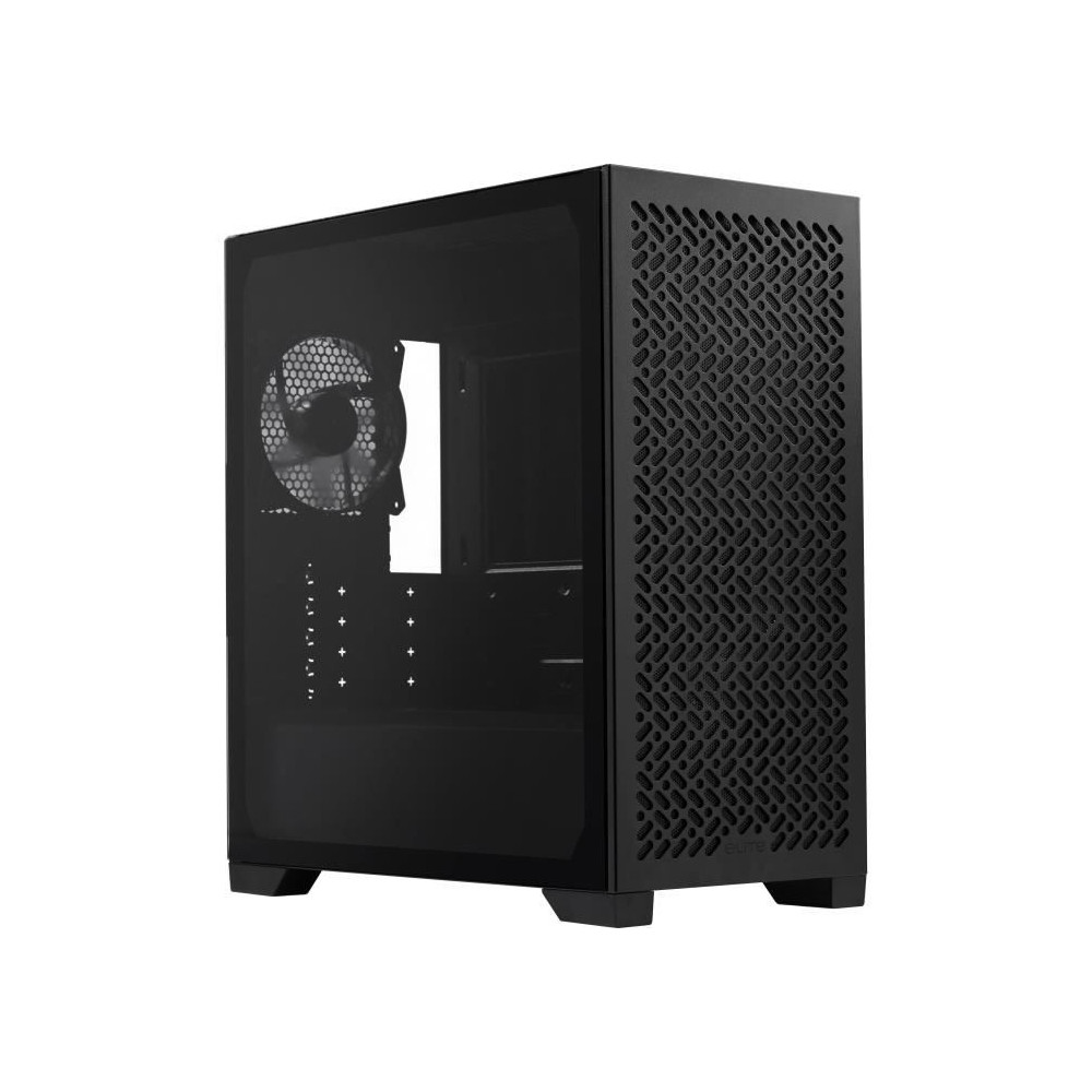 Cooler Master E302L Mini-Tower Case, Tempered Glass Left Panel and USB-C Port, Black