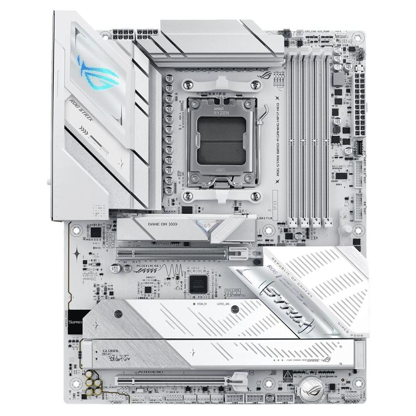 ASUS ROG Strix B850-A Gaming WiFi7 Neo - Motherboard - ATX - AM5 Socket - AMD B850 Chipset - USB 3.2 Gen 2, USB-C 3.2 Gen 2, USB 3.2 Gen 1, USB-C 3.2 Gen 2x2, USB4 - Wi-Fi 7, Bluetooth, 5 Gigabit Ethernet