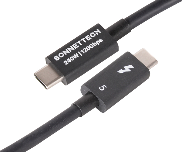 Sonnet Thunderbolt Cable 0.8m 80Gbps Black