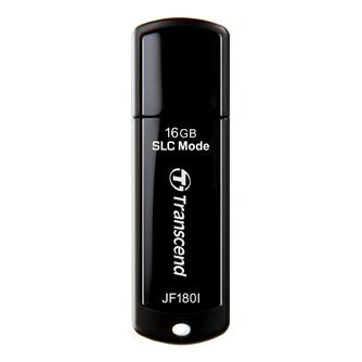 Transcend JetFlash 180I 16GB USB 3.2 (3.1) Type-A Flash Drive - Black