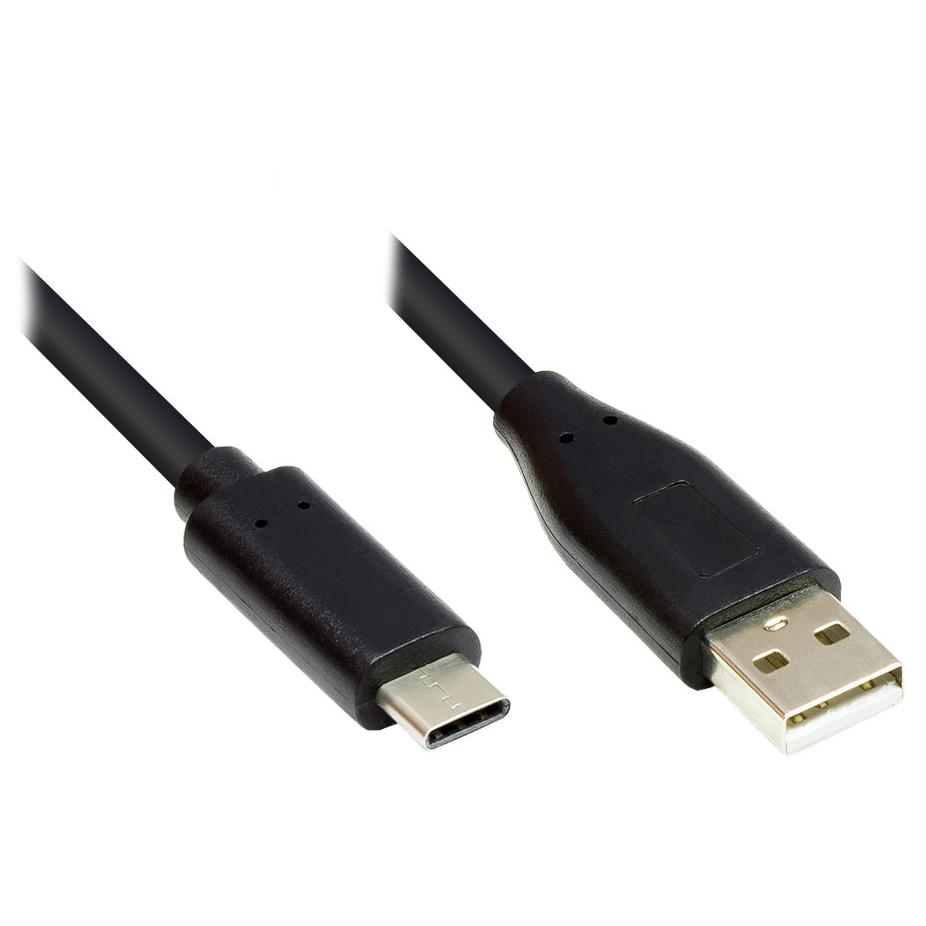 Alcasa USB-C to USB-A Video Cable 5m Black