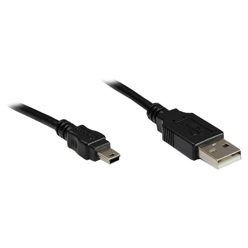 Alcasa 0.15m USB 2.0 A to Mini-USB B Cable