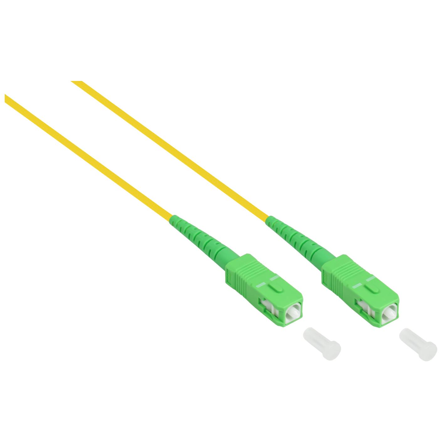 Alcasa LW-S903LASA InfiniBand and Fiber Optic Cable 3m LC SC FTTH Yellow