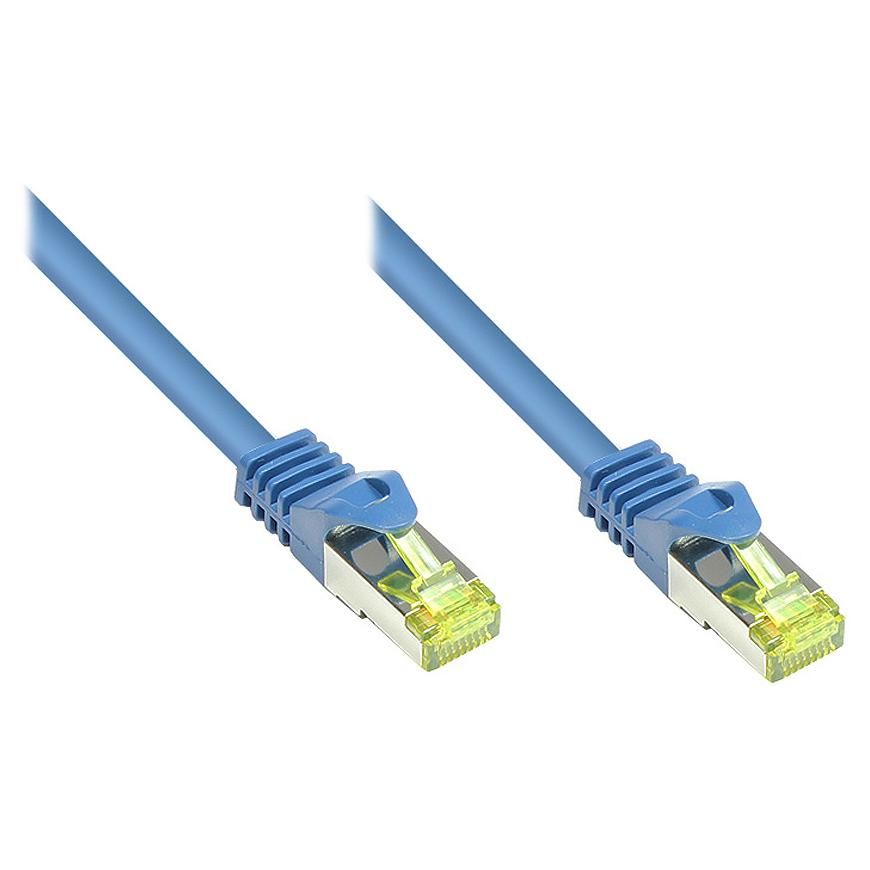 Cable de red Alcasa Cat7 RJ-45 - Azul, 1.5 m S/FTP (S-STP)