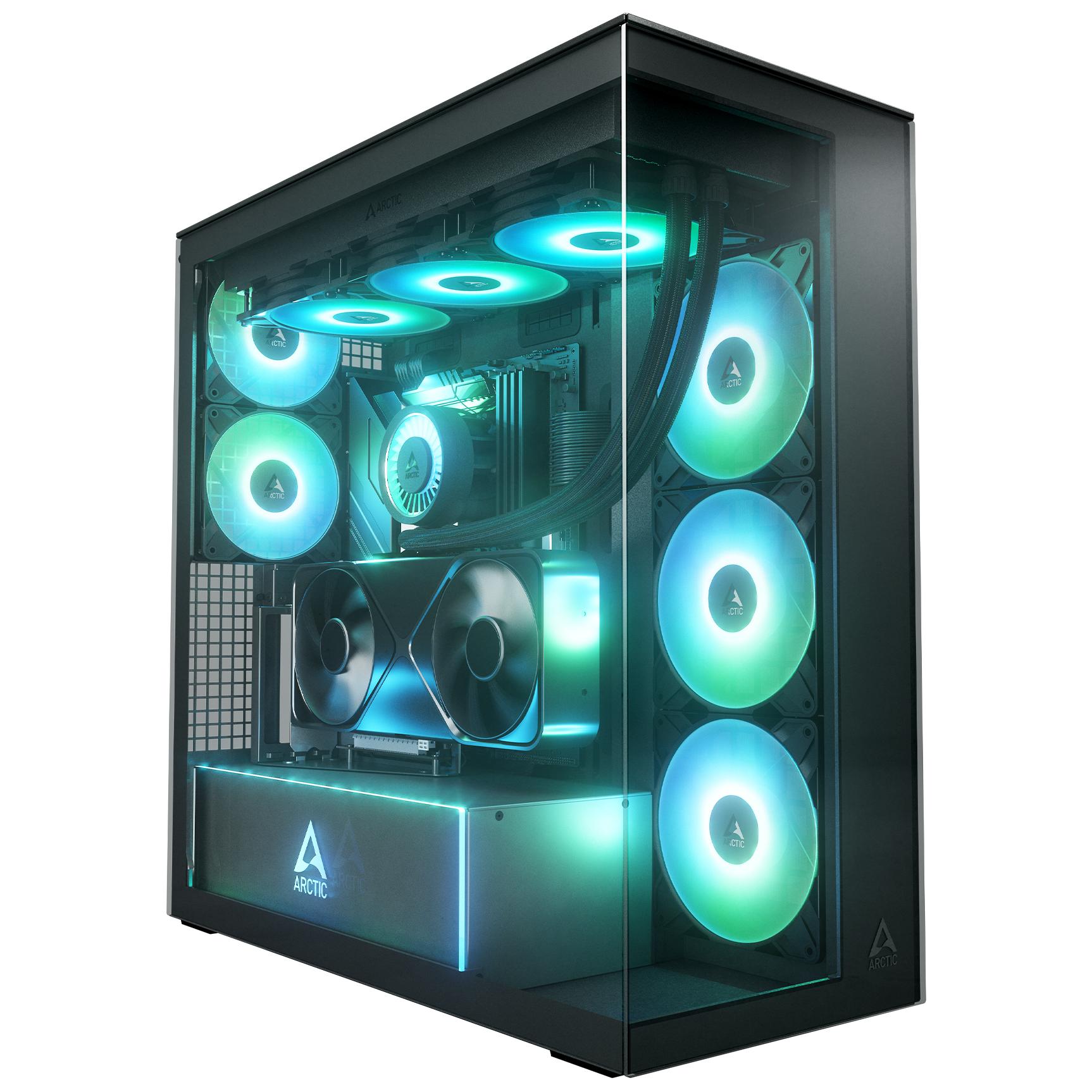 ARCTIC Xtender VG Black (Mirror Glass) Midi Tower Case