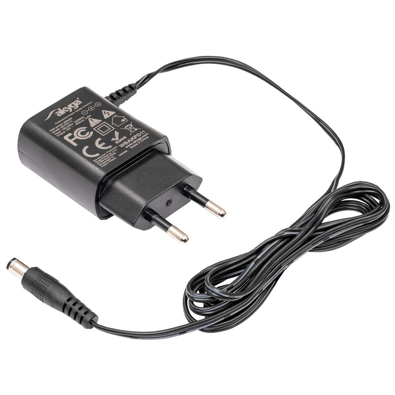 Akyga AK-PD-11 4.8W Power Adapter & Internal Inverter, Black