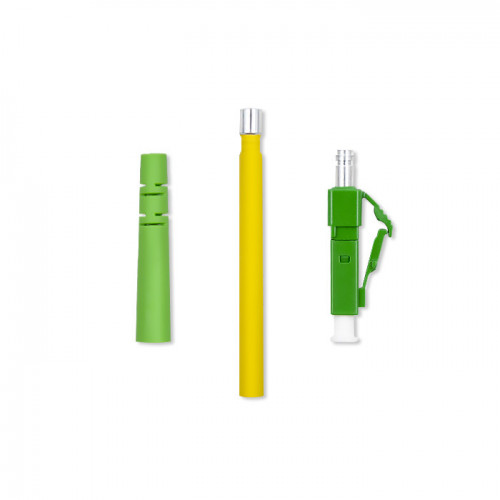 Qoltec LC/APC Optical Fiber Connector (Green, Silver, Yellow)