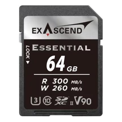 Exascend Essential 64GB SDXC UHS-II Class 10 Memory Card