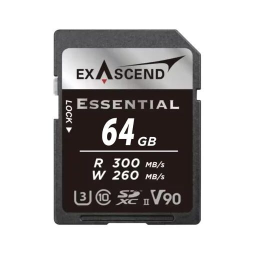 Exascend Essential 64GB SDXC UHS-II Class 10 Memory Card