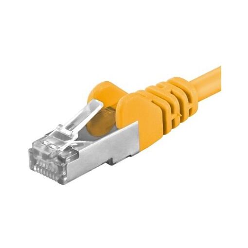 PremiumCord Cat6a SF/UTP (S-FTP) Network Cable - 1m, Yellow