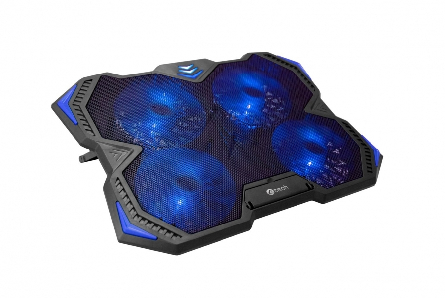 C-TECH Laptop Cooling System GCP-01B, 17.3" Screen, 900 RPM, Black