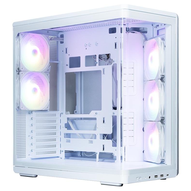Zalman P60 White Mid-Tower Computer Case, White