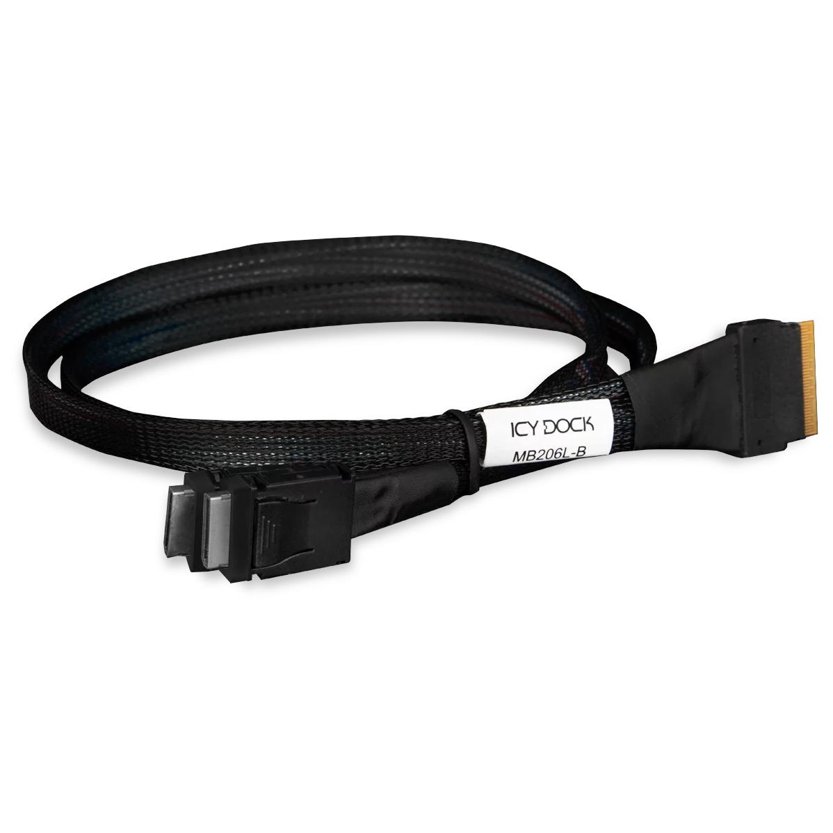 ICY DOCK MB206L-B 0.5m Cable SAS (Serial Attached SCSI) Black