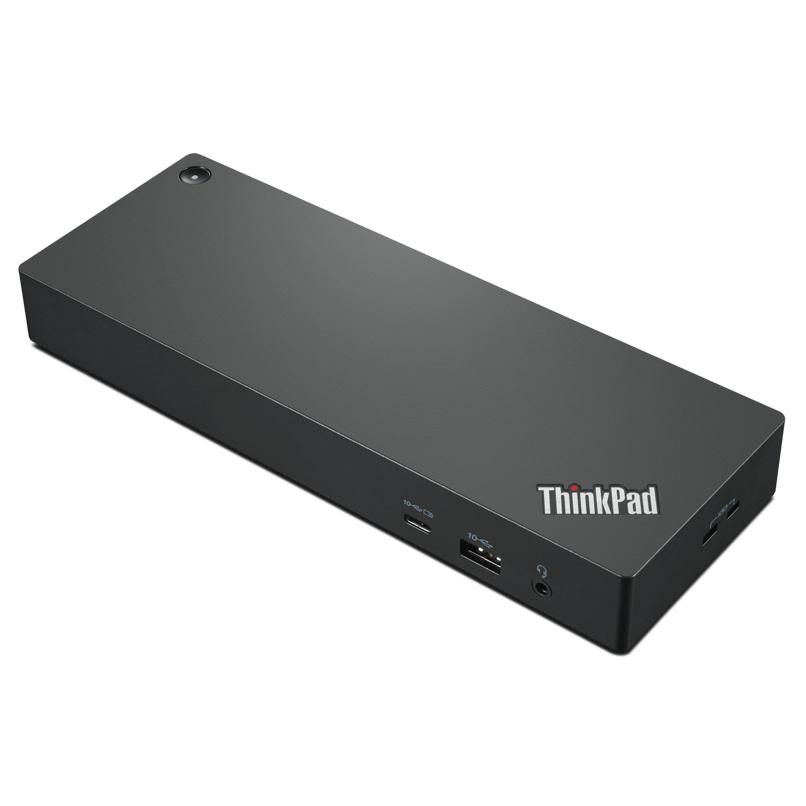 Station de travail Lenovo ThinkPad Thunderbolt 4 avec fil - Noir et Rouge
