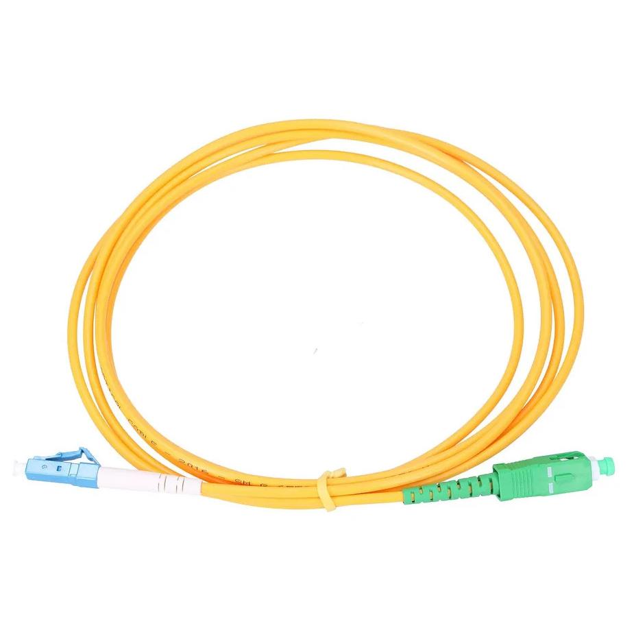 Extralink Monomode SC/APC-LC/UPC Patch Cord, G652D, 3 mm, 1 m