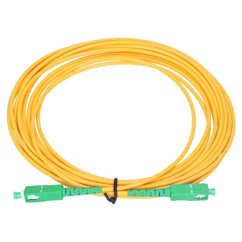 Extralink SC/APC-SC/APC Monomode Simplex Fiber Optic Cable, G652D, 3 mm, 1 m