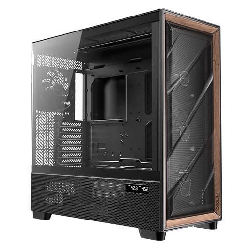 Antec Flux Pro Full Tower Case, Black/Wood