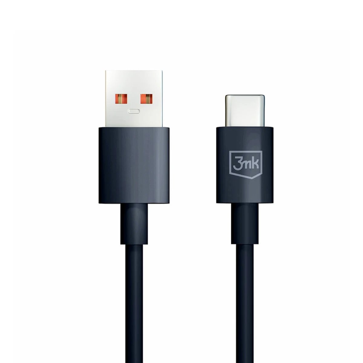 3MK Hyper USB-A to USB-C Cable, 1.2m, 5A, Black