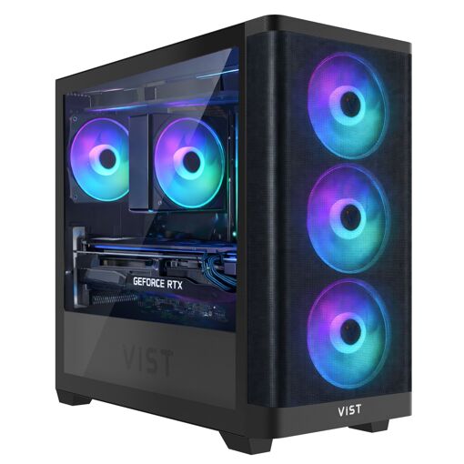 PC de juegos VIST Core Ultra 5 - 24GB de RAM, RTX 5060, SSD de 1TB M.2, WiFi, Windows 11 Pro