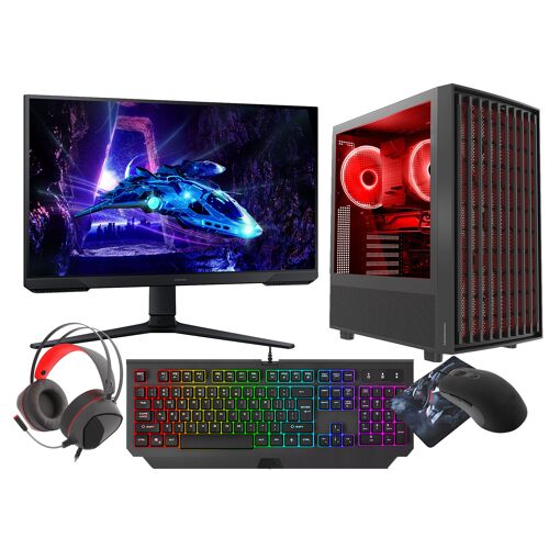 PC de juegos VIST - Ryzen 7 8700F, 32GB de RAM, RTX 5060, SSD 1TB, Pantalla LCD 24', WiFi