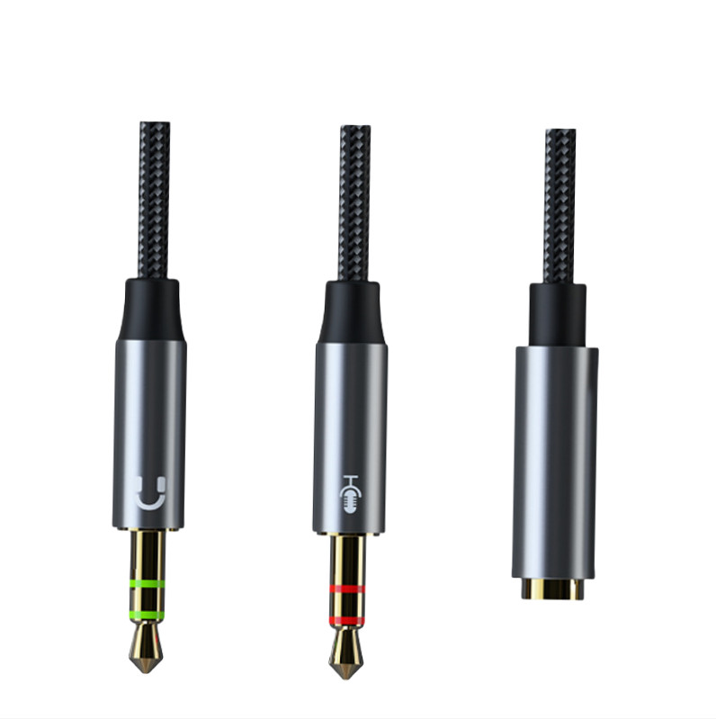 Cable adaptador INF CB01 de 3,5 mm para auriculares y micrófono