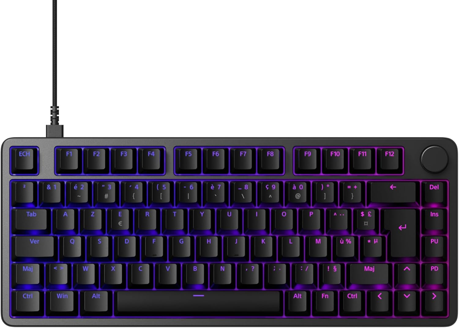 Sony INZONE KBD-H75 Azerty Gaming Keyboard (Size: Large, Color: Black, Capacity: 104 Keys)