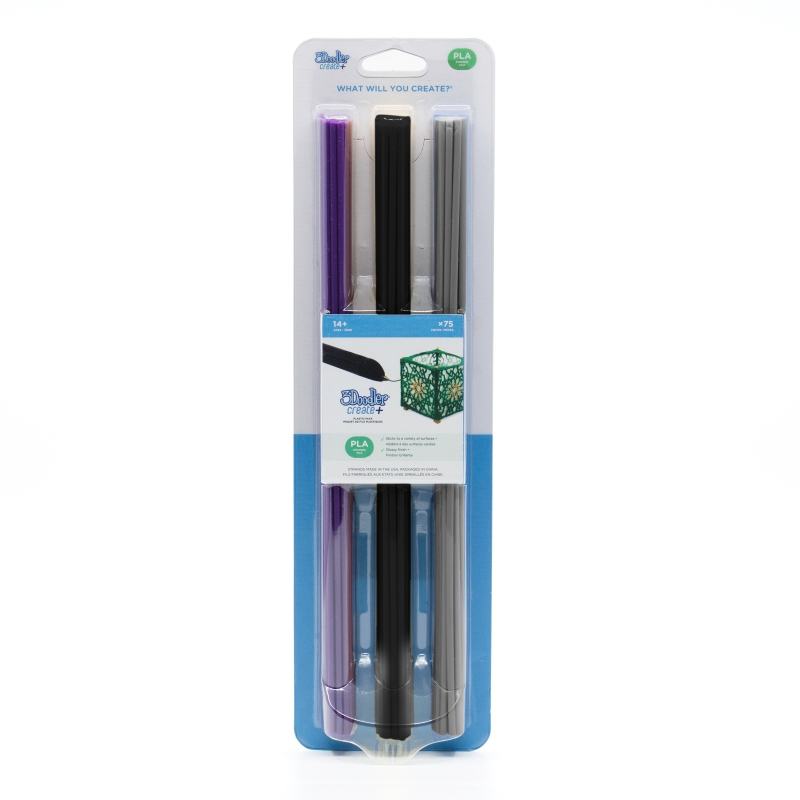 3Doodler Create+ PLA Filament Cartridge Set - Night Sky Mix (75 pieces)