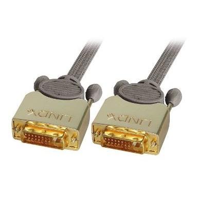 Lindy 37140 DVI Cable, 0.5m, DVI-D, Grey