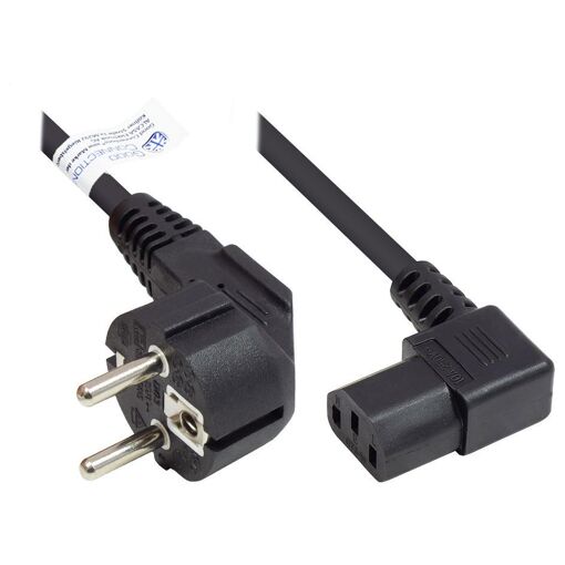 Cable de alimentación Alcasa, 1,8 m, tipo E+F a conector C13