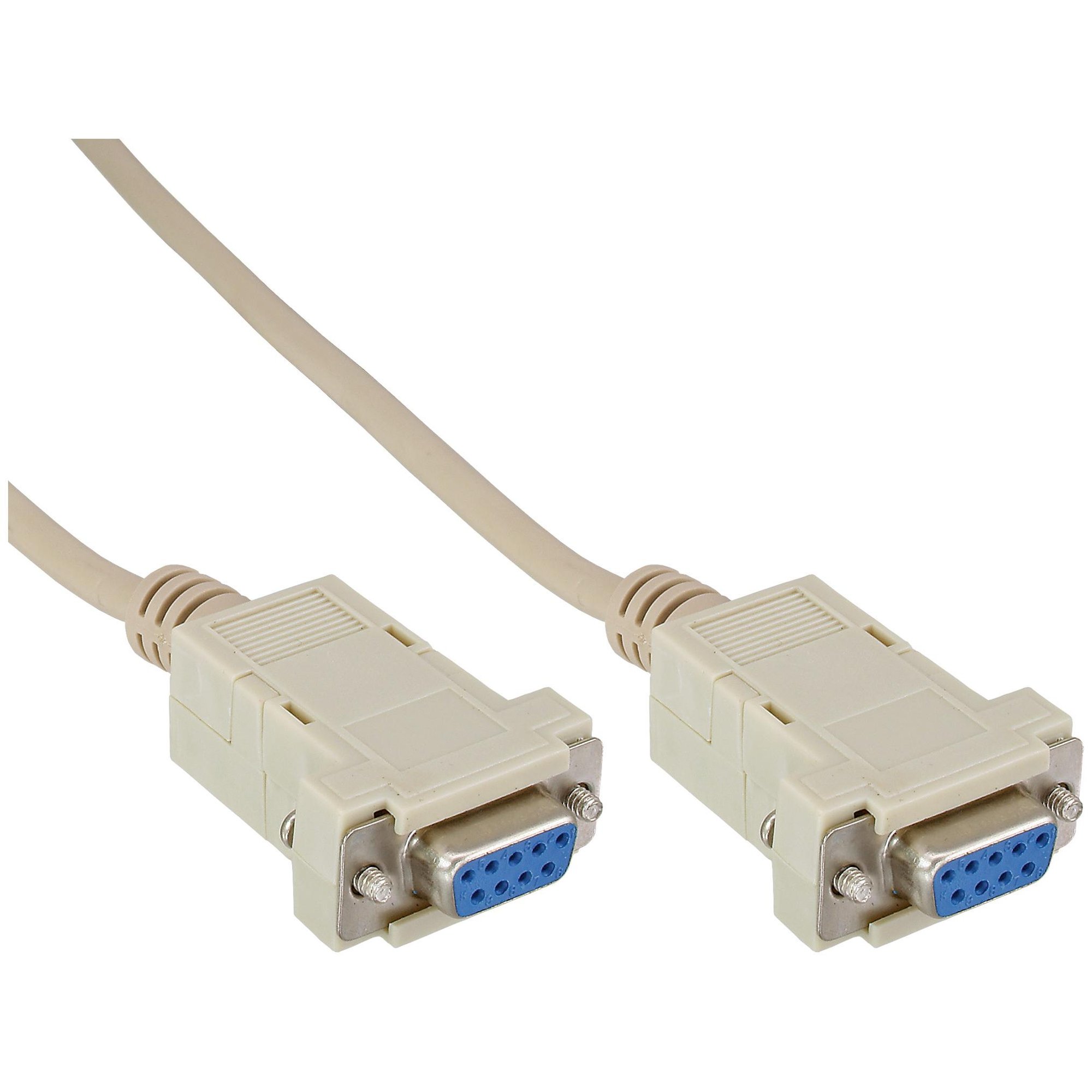 Serie de Cable InLine 12226C Beige, 10 m DB9